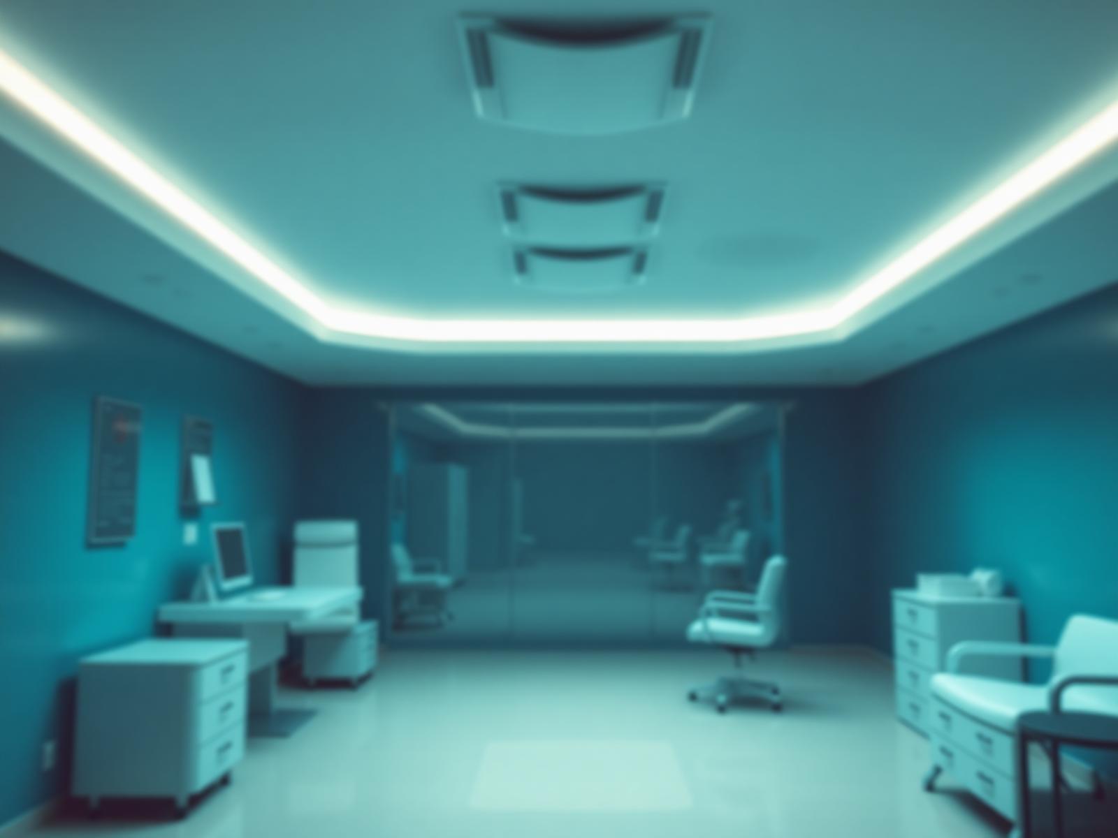 Calm modern healthcare workspace